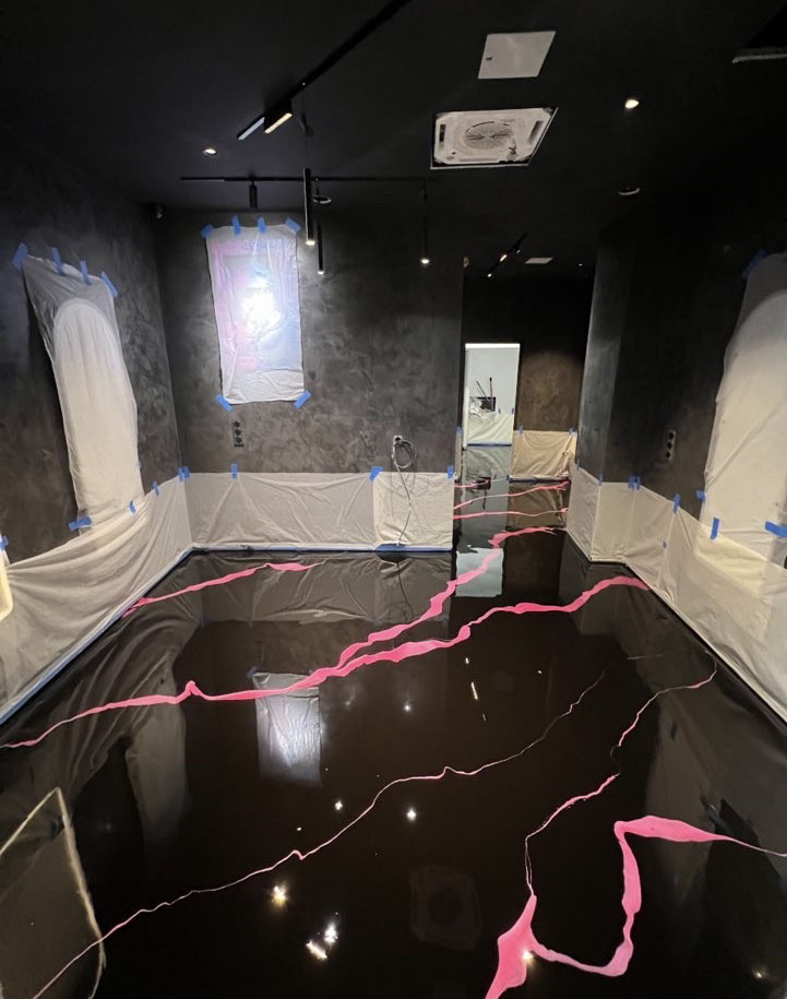 Sol epoxy sur mesure